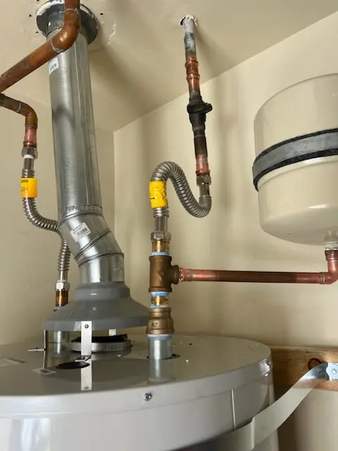 Water heater installation and plumbing repair in Mahaffie